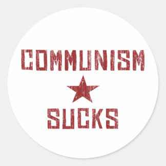 Sticker Rond Le communisme craint - L'Amérique d'abord anti-com
