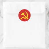Sticker Rond Le communisme marteau et faucille (Sac)