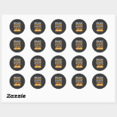 Sticker Rond Le Comptable Donnera Des Conseils Hypothécaires Po (Feuille)