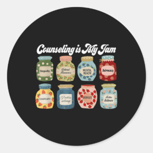 Sticker Rond Le Conseil Est Mon Jam, Conseiller Grad, Psych Sco