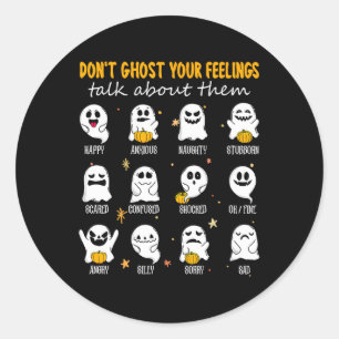 Sticker Rond Le conseiller scolaire d'Halloween ne vous cache p