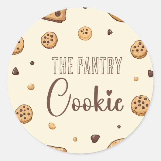 Sticker Rond Le cookie de la Pantry (Devant)
