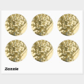 Sticker Rond Le corail de la mer (Feuille)