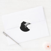 Sticker Rond Le Corbeau d'Edgar Allan Poe (Enveloppe)