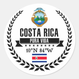 Sticker Rond Le Costa Rica