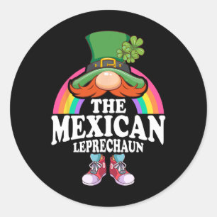 Sticker Rond Le costume de la fête de la Saint-Patrick de Lepre