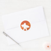 Sticker Rond Le coucher de soleil (Enveloppe)
