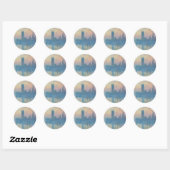 Sticker Rond Le coucher du soleil des Chambres de Claude Monet (Feuille)