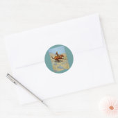 Sticker Rond Le Cowboy de Frederic Remington (1902) (Enveloppe)