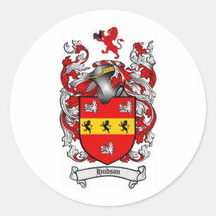 STICKER ROND LE CREST DE FAMILLE DU HUDSON - MANTEAU DU HUDSON