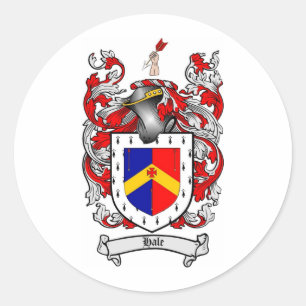 STICKER ROND LE CREST VIGOUREUX DE FAMILLE - MANTEAU DES BRAS