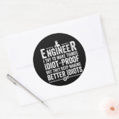 Sticker Rond Le Crétin d'Engineer I (Enveloppe)