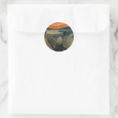 Sticker Rond Le cri (Sac)
