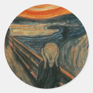 Sticker Rond Le cri perçant