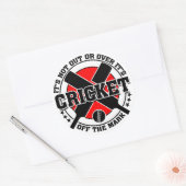 Sticker Rond Le cricket n'est plus au rendez-vous (Enveloppe)