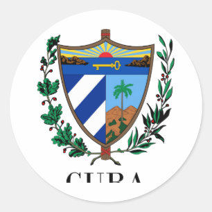 Sticker Rond Le CUBA - symbole/manteau des