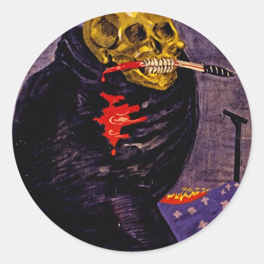 Sticker Rond Le danger du bolchevisme (Devant)