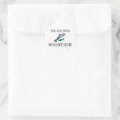 Sticker Rond Le Dauphin Whisperer (Sac)