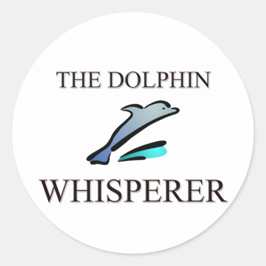 Sticker Rond Le Dauphin Whisperer (Devant)