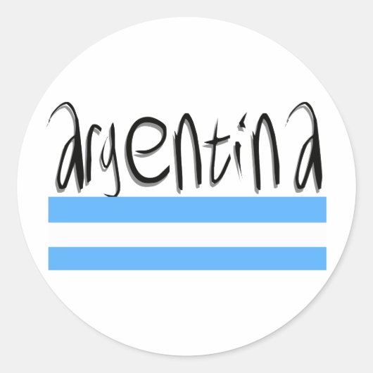 Sticker Rond Le design argentin ! (Devant)