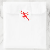 Sticker Rond Le diable d'exécution U-552 (Sac)