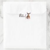 Sticker Rond Le diable porte des larmes (Sac)