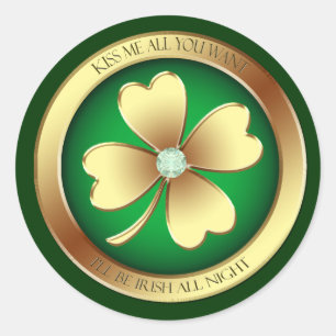 Sticker Rond Le diamant m'embrassent que je suis les