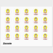 Sticker Rond Le drame est un chaud (Feuille)