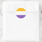 Sticker Rond Le drapeau américain du suffrage indique le droit  (Sac)