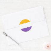 Sticker Rond Le drapeau américain du suffrage indique le droit  (Enveloppe)