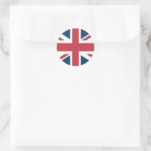 Sticker Rond Le drapeau britannique Union Jack (Sac)