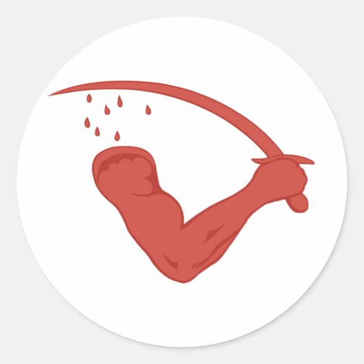 Sticker Rond Le drapeau de Goliad (Devant)