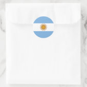 Sticker Rond Le drapeau de l'Argentine (Sac)