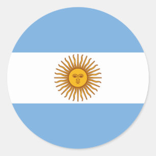 Sticker Rond Le drapeau de l'Argentine