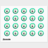 Sticker Rond Le drapeau humain (Feuille)