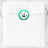 Sticker Rond Le drapeau humain (Sac)