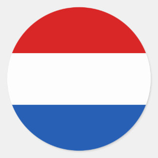 Sticker Rond Le drapeau néerlandais
