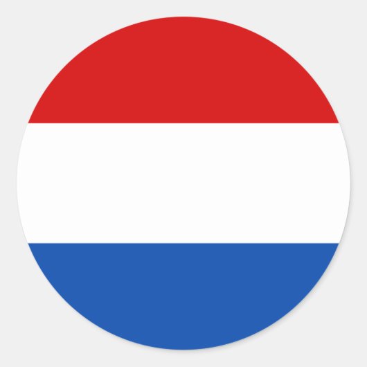 Sticker Rond Le drapeau néerlandais (Devant)