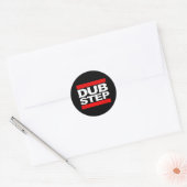 Sticker Rond le dubstep remélangent-dubstep dubstep-kode9 sans (Enveloppe)