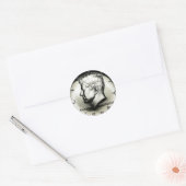 Sticker Rond Le fameux demi-dollar Kennedy de 1964 (Enveloppe)