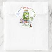 Sticker Rond Le fameux pot de pilon de Bluie (Sac)