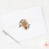 Sticker Rond Le feu du dragon (Enveloppe)