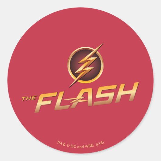 Sticker Rond Le Flash | Logo TV Show (Devant)