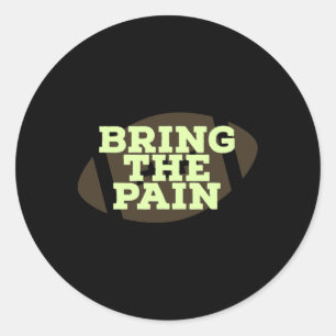 Sticker Rond Le Football Apporte La Douleur