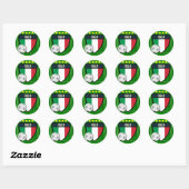 Sticker Rond Le football de l'Italie Italie (Feuille)