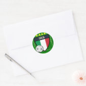 Sticker Rond Le football de l'Italie Italie (Enveloppe)