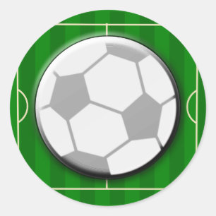Sticker Rond Le football du football
