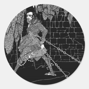 Sticker Rond Le fût d'Amontillado d'Edgar Allan Poe