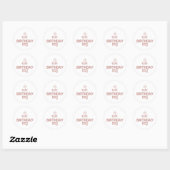 Sticker Rond Le garçon d'anniversaire (Feuille)