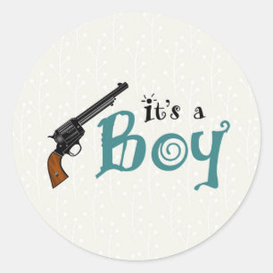 Sticker Rond Le genre d'armes à feu ou de roses indiquent